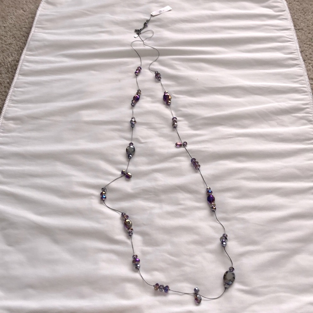 Pendleton purple long necklace